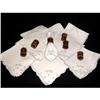 Image 1 : Belgian Linen Napkins Wooden Rings Inlaid #969258
