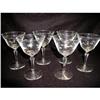 Image 1 : C.1940 Crystal Sherbets Six Etched  #969260