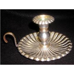 English Pewter Brass  Candelholder  #969265