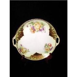 German Porcelain Plate Hand Painted Double #969268