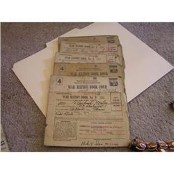 6 WWII Ration Books #969275