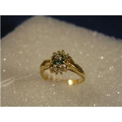 Emerald & Diamond ring #969289