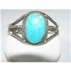 Image 1 : AMERICAN INDIAN SILVER/TURQUOISE BRACELET #969293