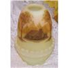 Image 1 : Fenton Log Cabin on Custard Glass Fairy Light #969586