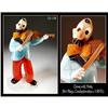 Image 1 : CZECH VINTAGE ART GLASS CLOWN W VIOLIN FIGURINE #969764