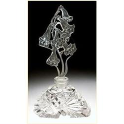 CZECH VINTAGE CUT CRYSTAL FIGURAL PERFUME #969779