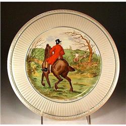 WEDGWOOD "THE LAGGARD" HUNTING THEME PLATE / #969814