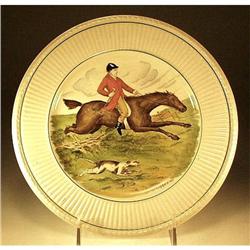 WEDGWOOD WHIPPER IN HUNTING THEME PLATE / PR092 #969819