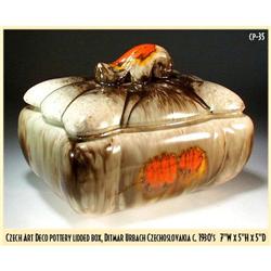 CZECH 1930's URBACH POTTERY LIDDED BOX / CP035 #969825