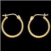 Image 1 : 14k Gold HOOP Earrings Superb  Buy! #970060