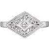 Image 1 :  ANTIQUE Style FILIGREE RING DIAMOND #970073