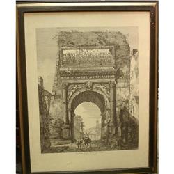 Charming Reproduction of Piranesi's Veduta #970383