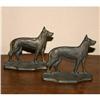 Image 1 : Art Deco Cast Iron On Alert Shepherd Bookends #970469