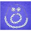 Image 1 : Judy Lee Full Parure Rhinestone Necklace Set #970481
