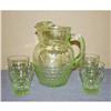 Image 1 : Rare Anchor Hocking Windsor Pitcher & Tumblers #970537