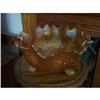Image 1 : Footed Carnival Glass Dish/Orange Tree? #970840