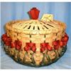 Image 1 : Covered Tulip Basket by Sarah - 20th-c #970897
