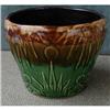 Image 1 : Jardiniere ANTIQUE Majolica RAY & DISK Pattern #970919