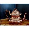 Image 1 : 19th c. BRONZE COPPER LUSTERWARE TEAPOT  #971004