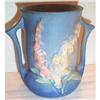 Roseville Foxglove Blue Background Vase #971052