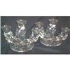 Fostoria Chintz Elegant  Pair 3 Lite Candle #971055