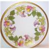HP Limoges Pink Morning Glory Plate #971062