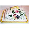 Image 1 : Rooster and Roses Covered Cheese #971369