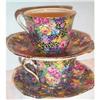 Image 1 : Two Royal Winton Hazel Chintz Cups and Saucers #971381