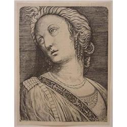  Print after Italian Rennaissance "Head of a #971517