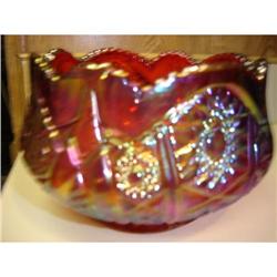 CARIVNAL GLASS BOWL( SALE!!!!)WAS $85.00 #971619