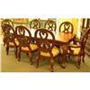 Image 1 : 9 PC Cherry Finish Dining Room Table 8 Chairs  #971767
