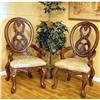 Image 1 : Set of (8) Solid Mahogany Round Back Dining #971777