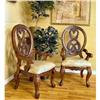 Image 1 : 6 Solid Mahogany Round Back Dining Chairs #971778