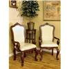 Image 1 : 10 Solid Mahogany Upholstered Dining Chairs #971780