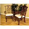 Image 1 : 10 Solid Mahogany Chippendale Dining Chairs #971784