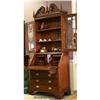 Image 1 : Solid Mahogany Display Cabinet w/ Secretery #971793