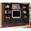 Image 1 : Cappuccino Finish TV Entertainment Wall Unit  #971814