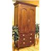 Image 1 : Carved Solid Mahogany TV Armoire Entertainment #971823