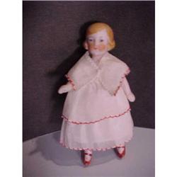 3.5" all bisque doll house doll/excellent #971954