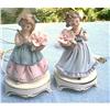 Image 1 : PAIR OF PORCELAIN LEGO JAPAN DOLL NIGHT LIGHTS #972320