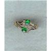 Image 1 : English Art Deco Emerald & Pearl Ring #972433