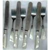 Image 1 : Pearl Handled Knives and Forks. #972535