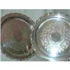 Image 1 : Silverplated Trays (2)Matching Servers. #972638
