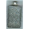 Image 1 : Sterling & Crystal Drinking Flask. Unger #972728
