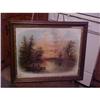 Image 1 : Litho, Pastel in a 19.5 X 23.5 walnut shadow #973242