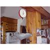 Image 1 : Scales, hanging clock 8" diam.,signed #973282