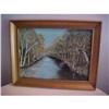 Image 1 : Painting, River lined by White Birch trees #973419