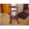 Image 1 : Rocker, Child's Oak, signed on bottom #973478