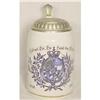 Image 1 : Ceramic Bavarian Beer Stein with Pewter Lid #973539