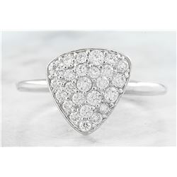 0.42 CTW Diamond 18K White Gold Ring